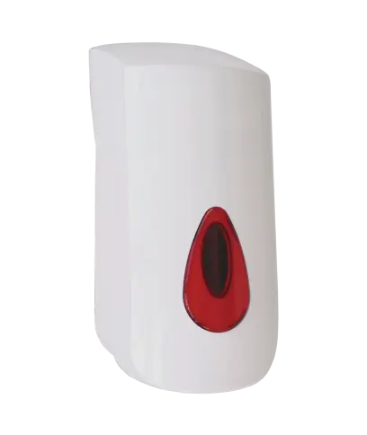 DN - 2T dávkovač na tekuté mýdlo, 400ml průzor červený